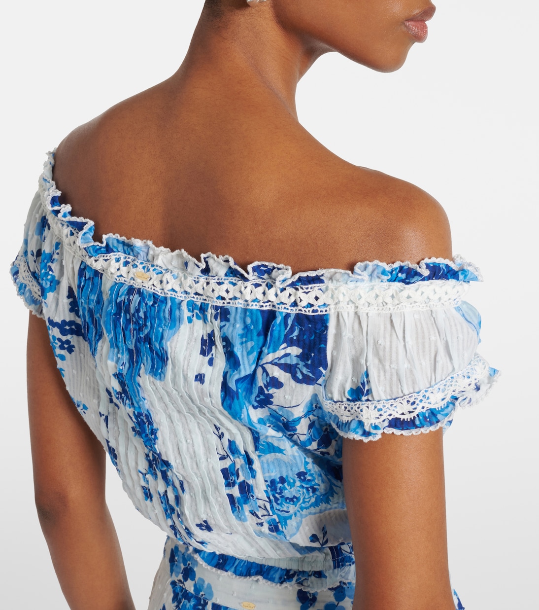 Top Alba en coton à fleurs | Poupette St Barth