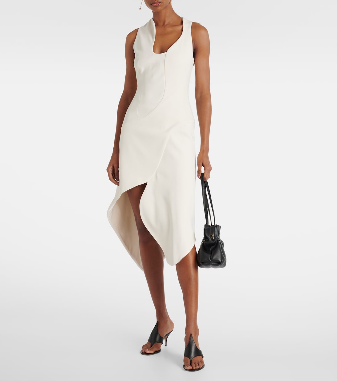 Asymmetric midi dress | Ferragamo