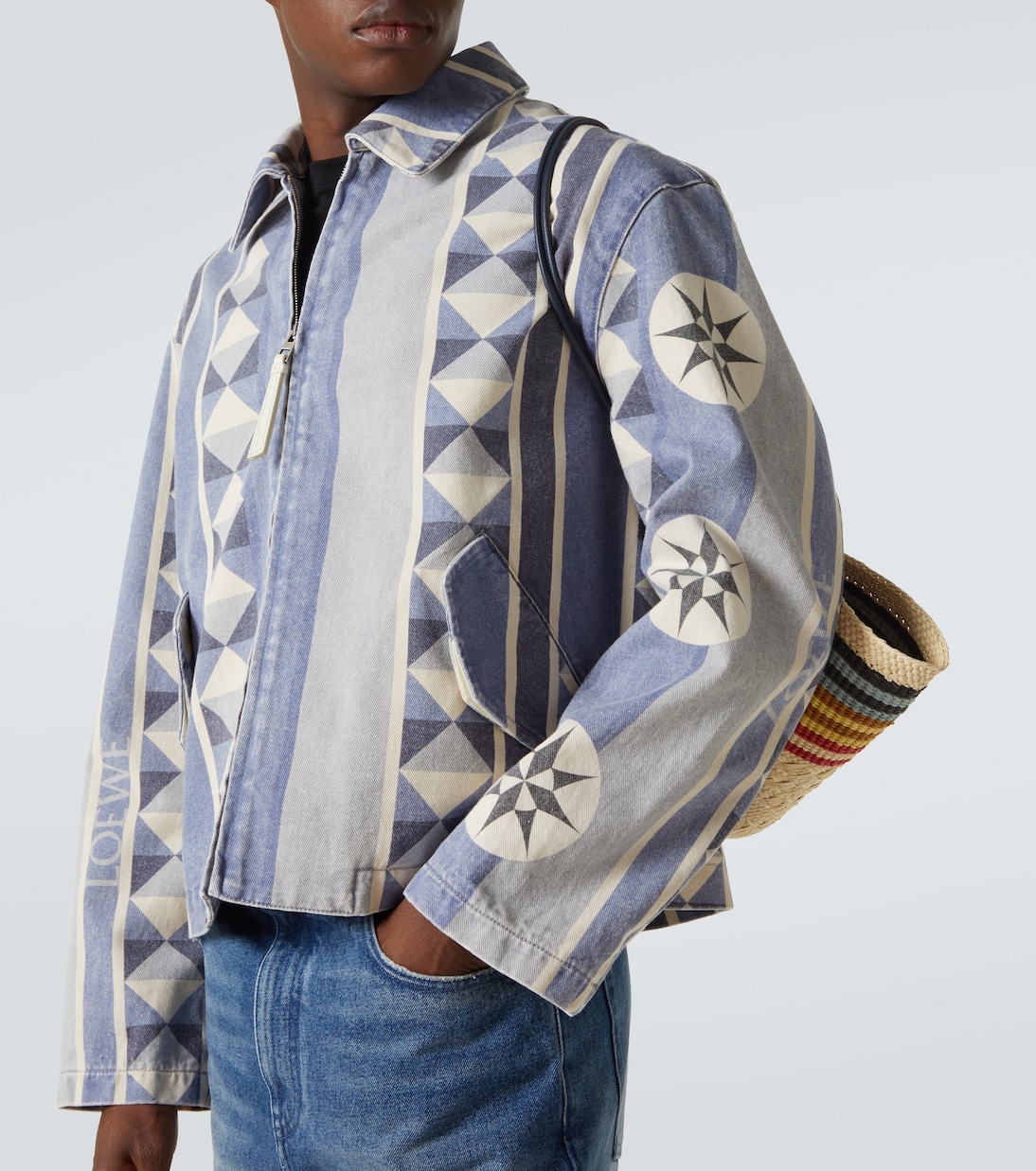 Veste Paula's Ibiza imprimée en jean | Loewe