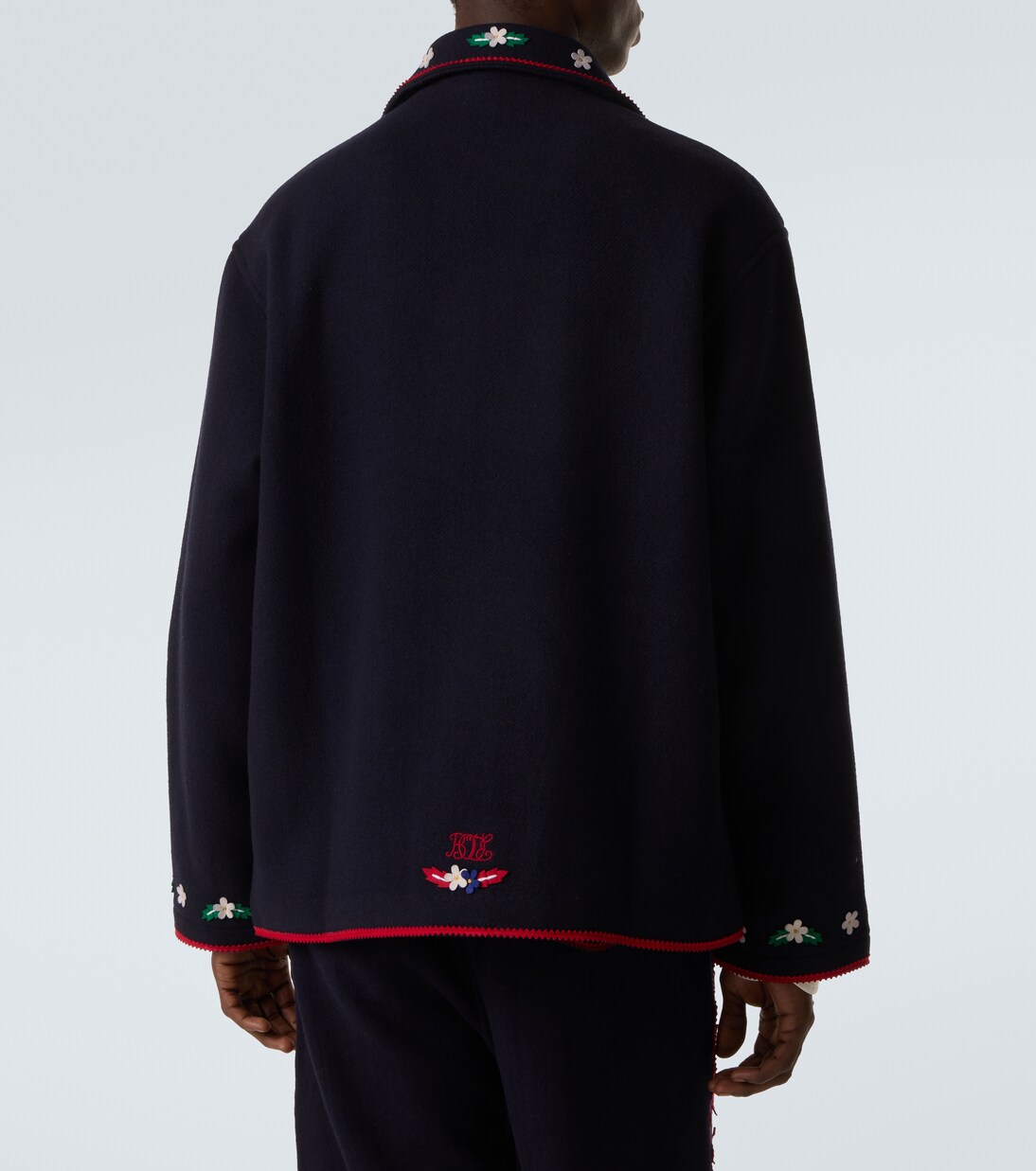 Carroll embroidered wool jacket | Bode