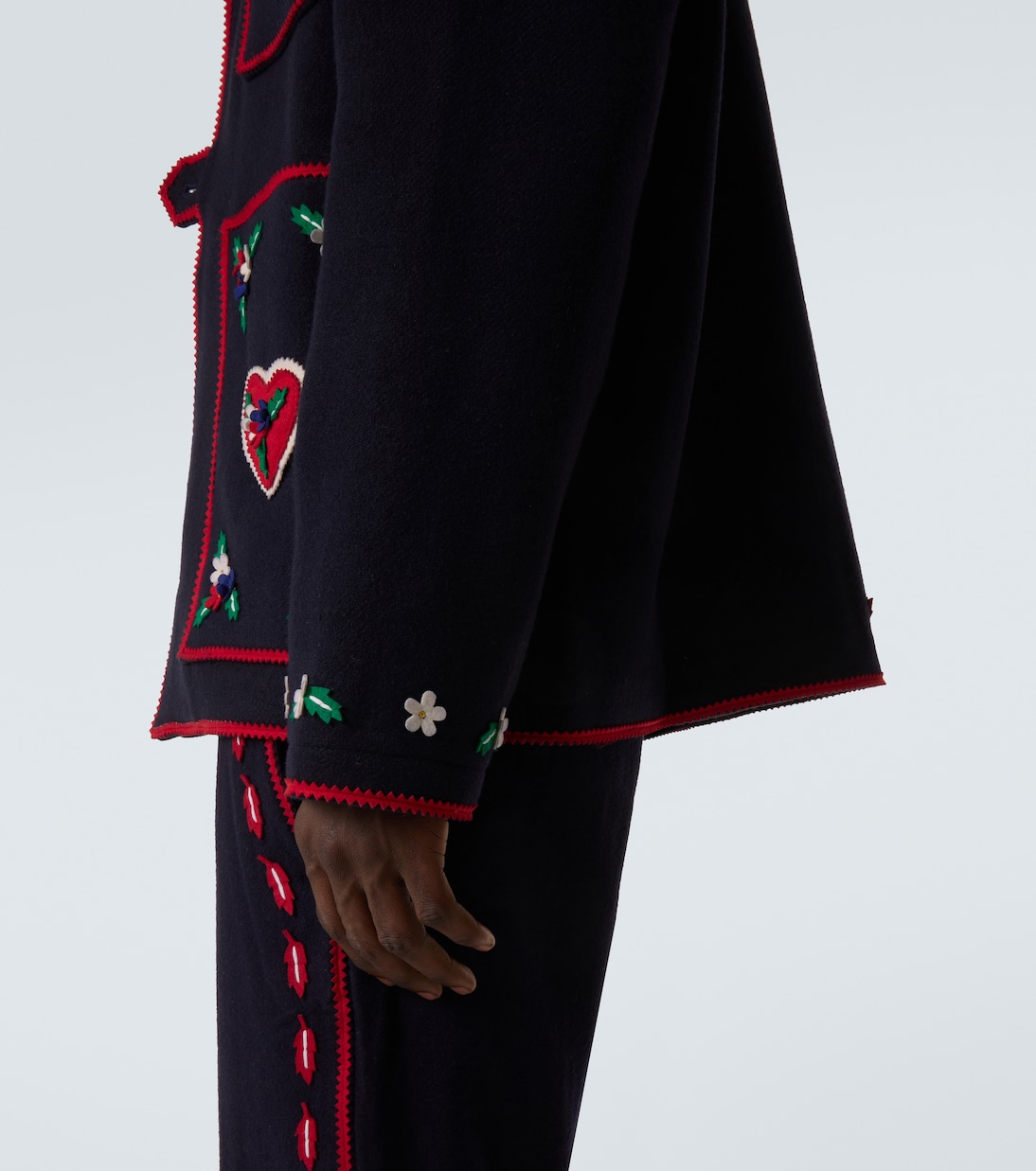 Carroll embroidered wool jacket | Bode