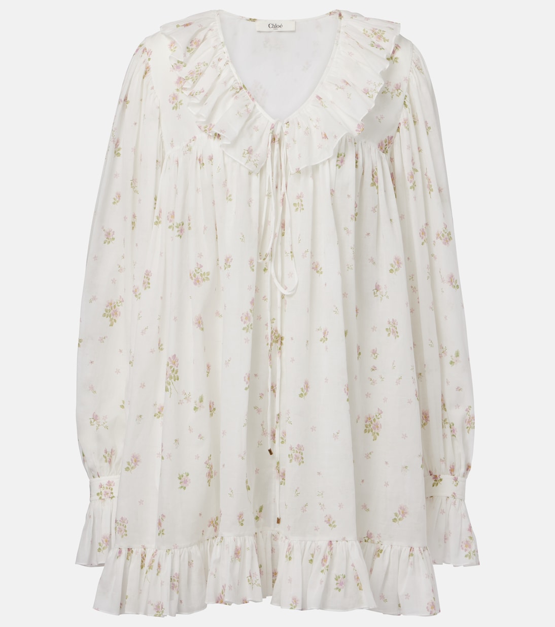 Miniabito in cotone con stampa | Chloé