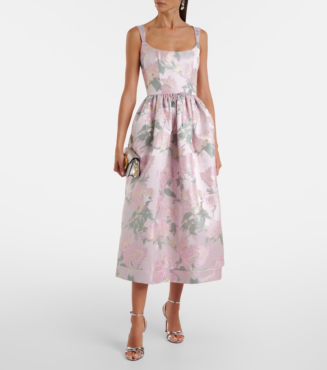 Robe Apple en brocart à fleurs | Markarian