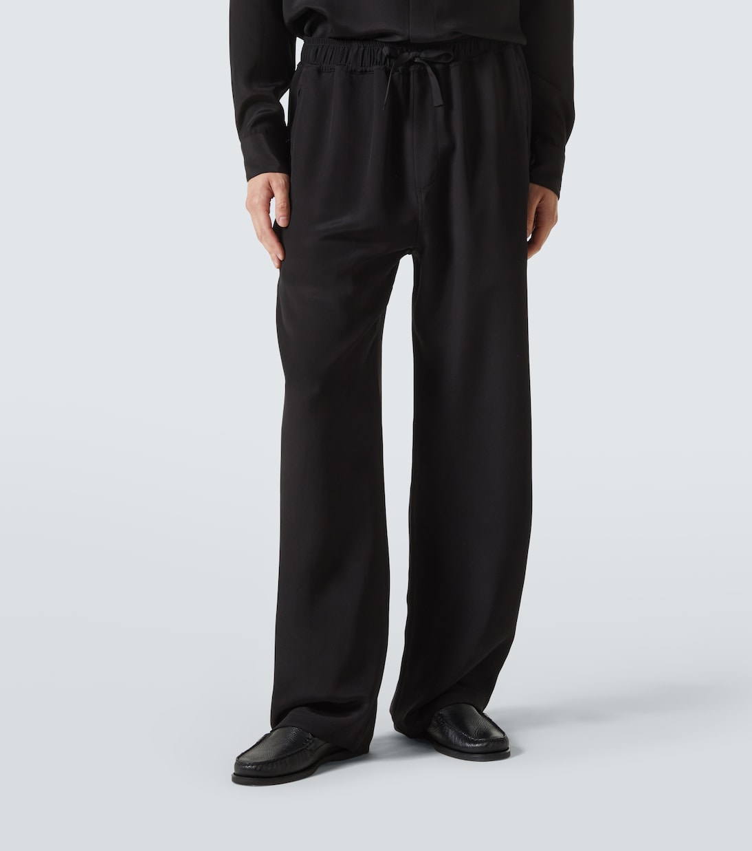 Silk wide-leg pants | Saman Amel