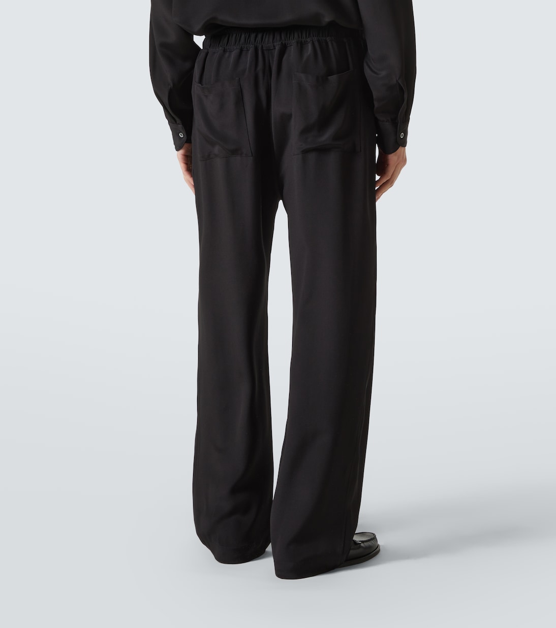 Silk wide-leg pants | Saman Amel