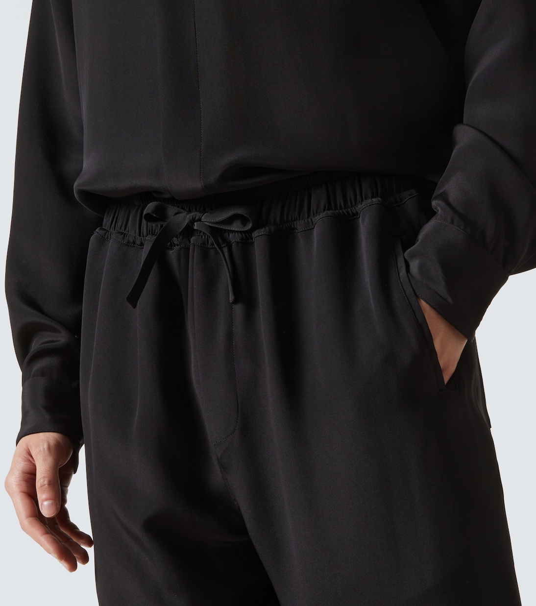 Silk wide-leg pants | Saman Amel