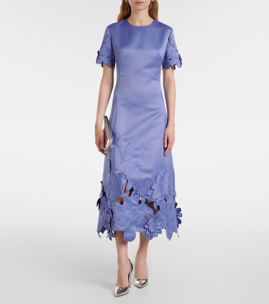 Abito midi Caroline in raso | Leo Lin