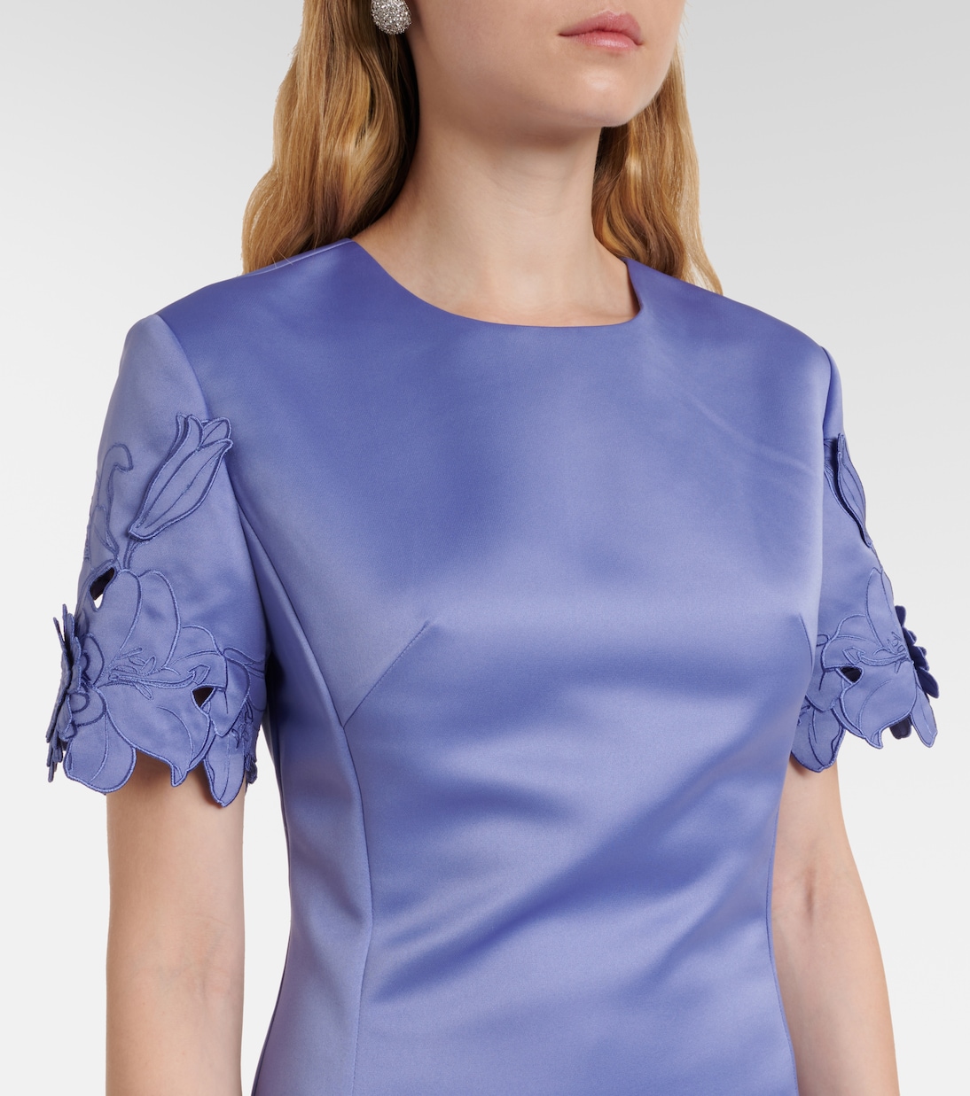 Abito midi Caroline in raso | Leo Lin