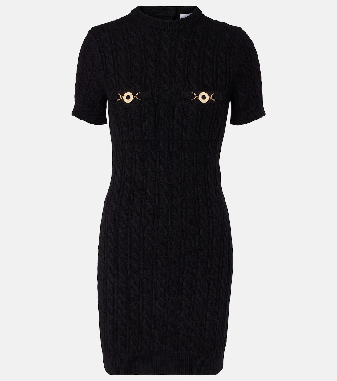 Cable-knit wool and cashmere minidress | Patou
