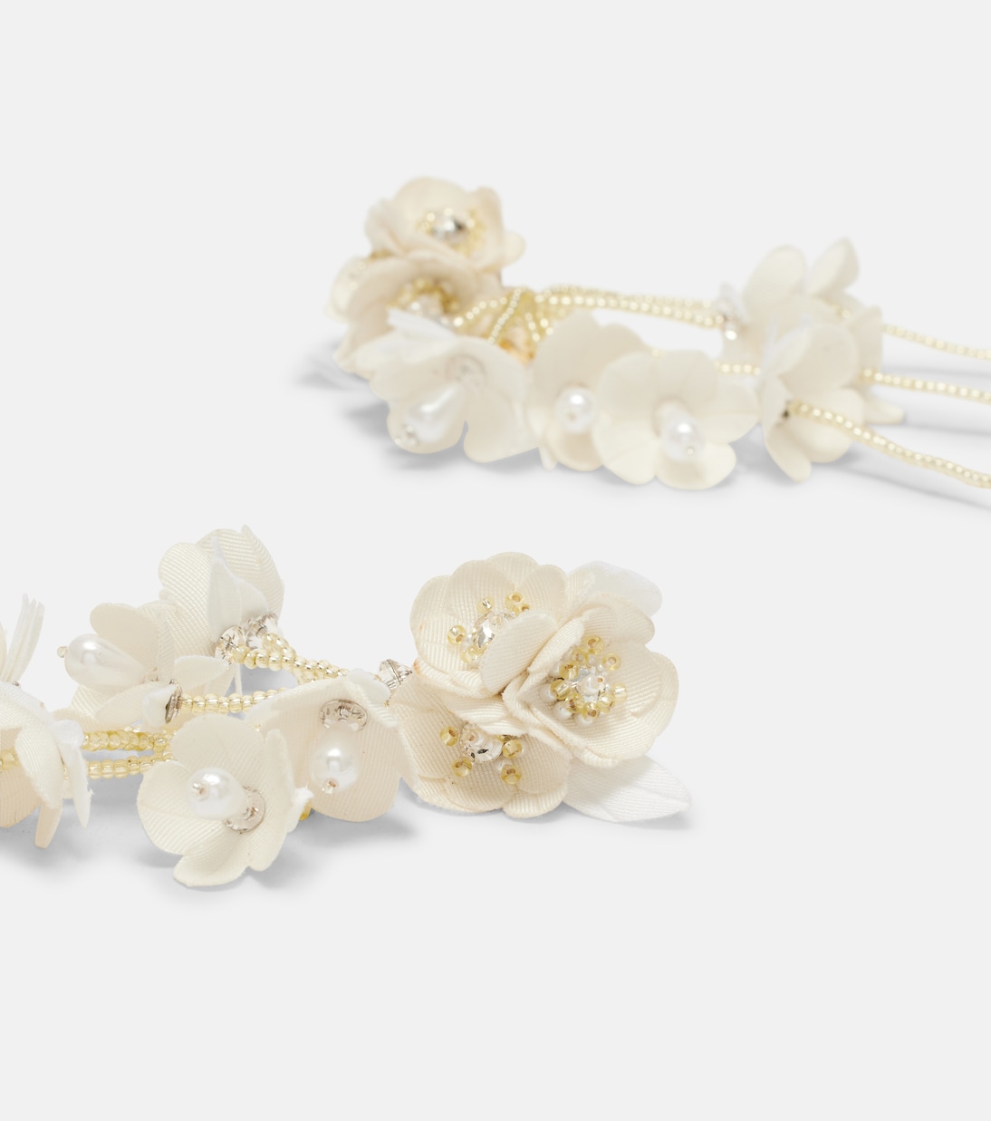 Pendientes con cuentas florales | Oscar de la Renta