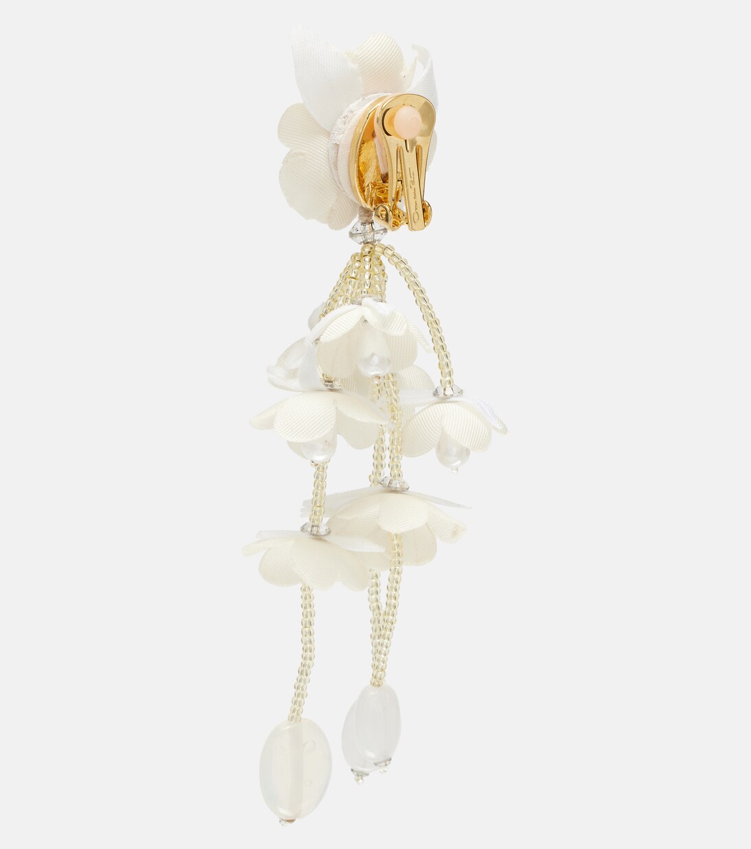 Pendientes con cuentas florales | Oscar de la Renta