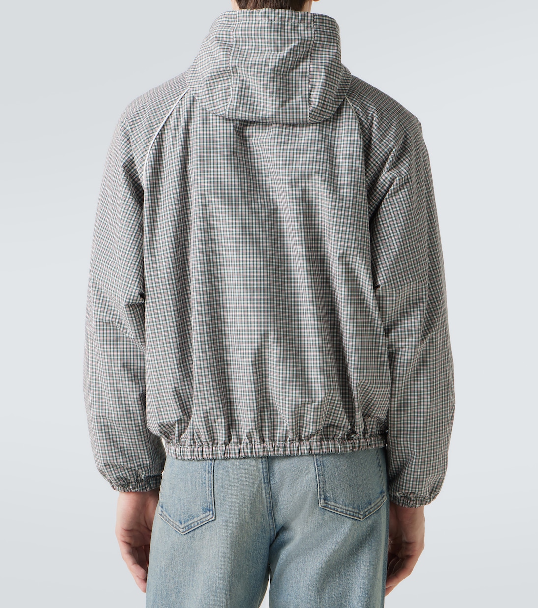 Checked technical jacket | Miu Miu