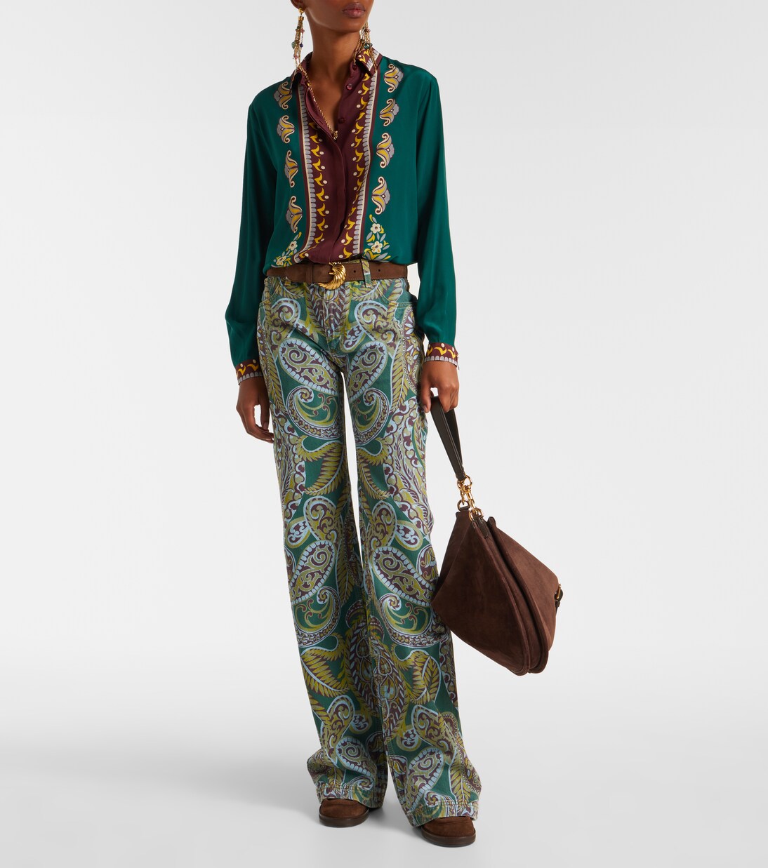 Printed oversized silk shirt | Etro