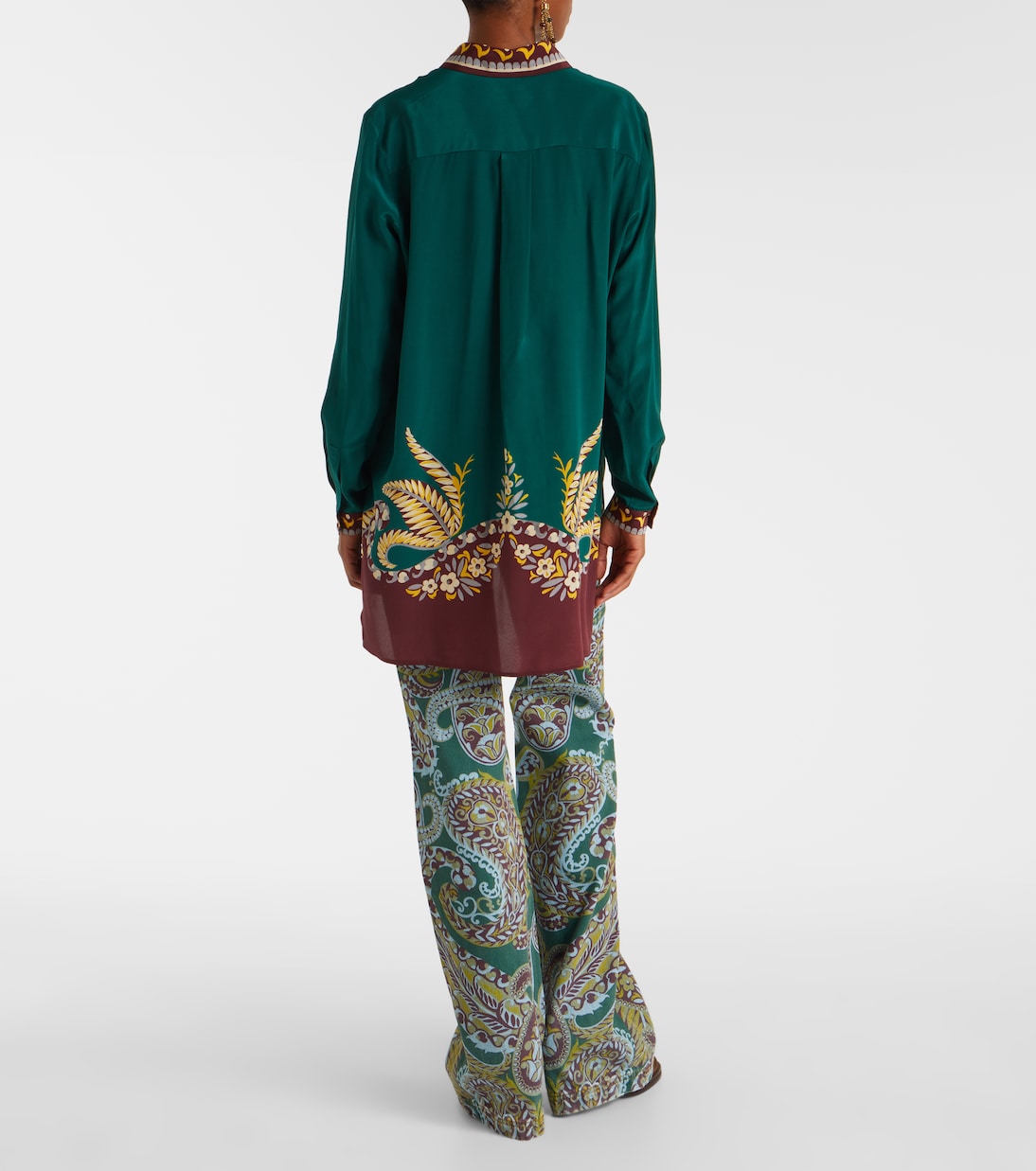 Printed oversized silk shirt | Etro