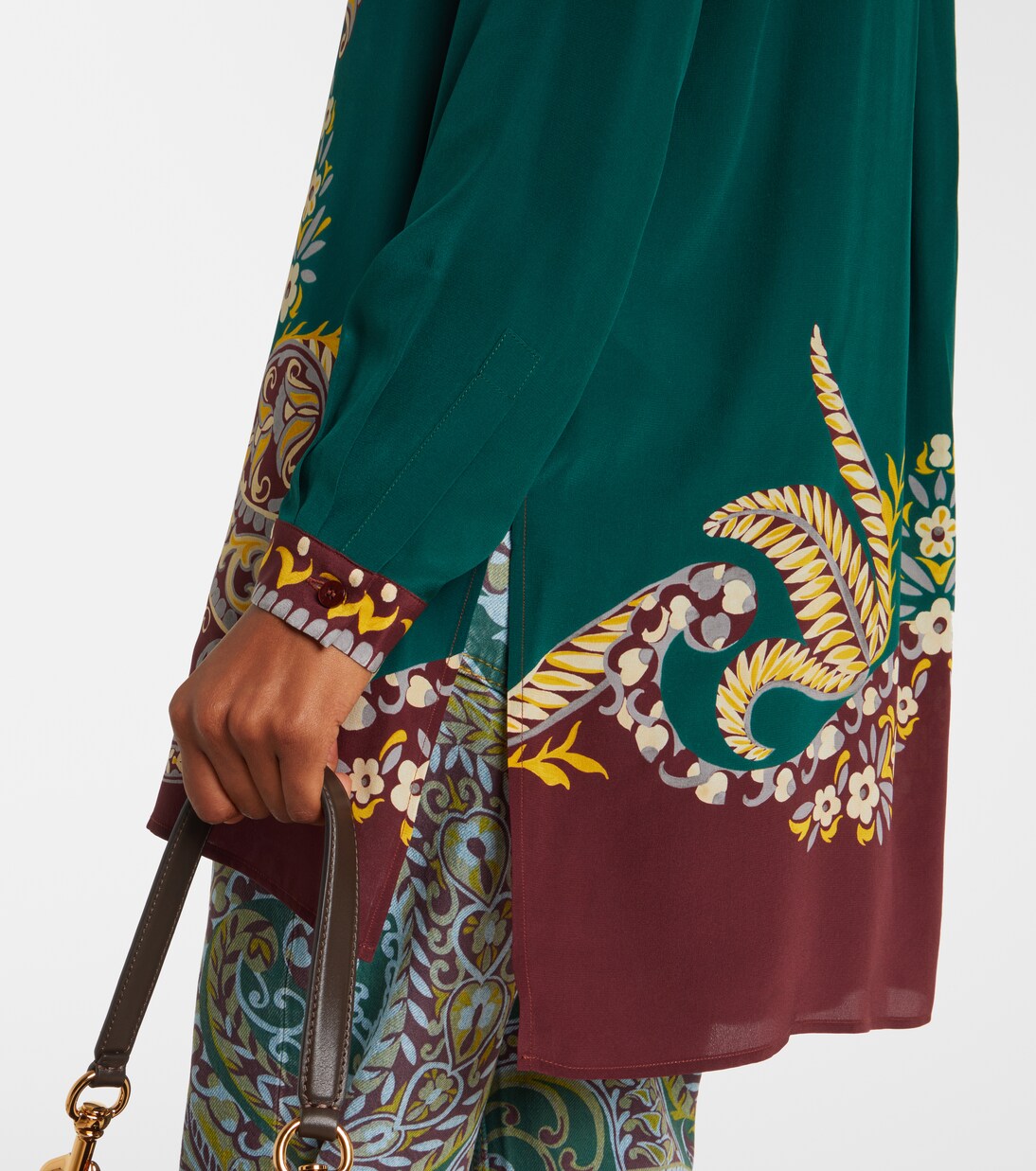 Printed oversized silk shirt | Etro