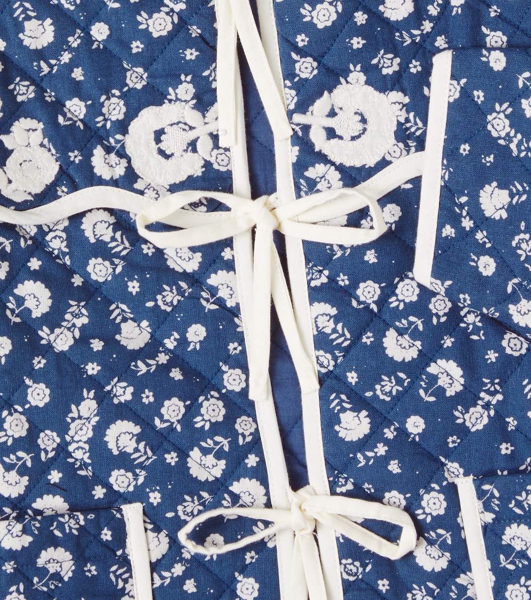 Amari floral cotton quilted jacket | Bebe Organic