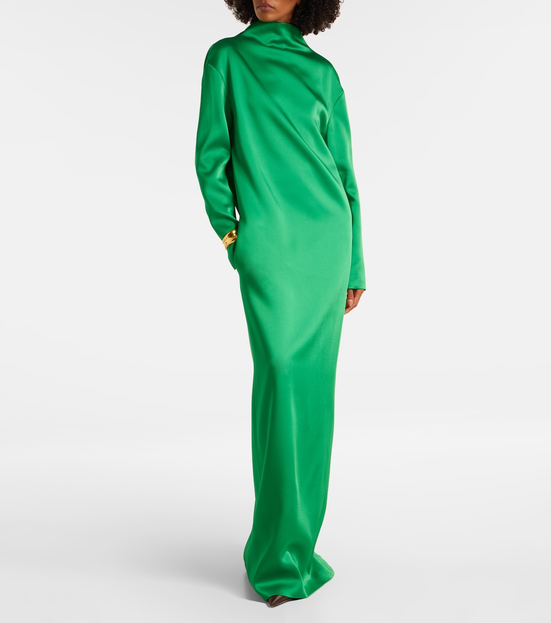 Robe longue en crêpe de satin | Tom Ford