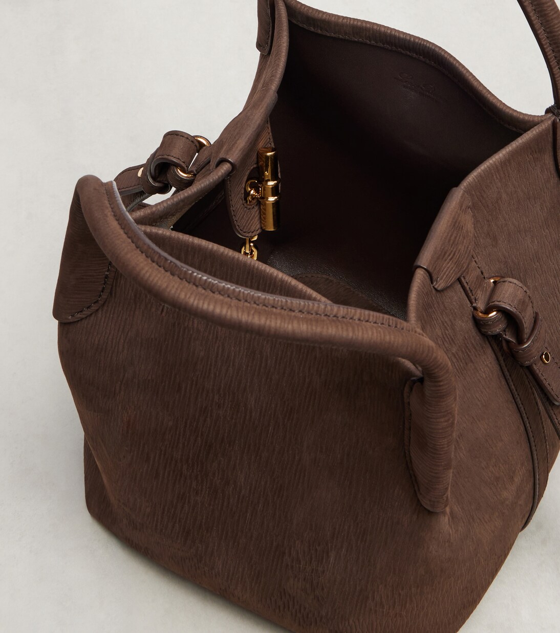 Bale S号皮革水桶包 | Loro Piana