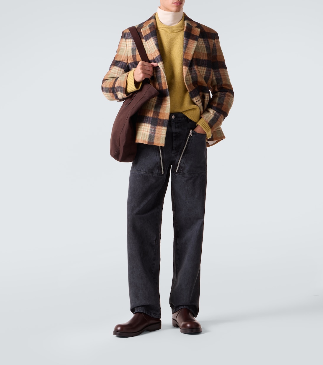 Jeans anchos con cremalleras | Dries Van Noten