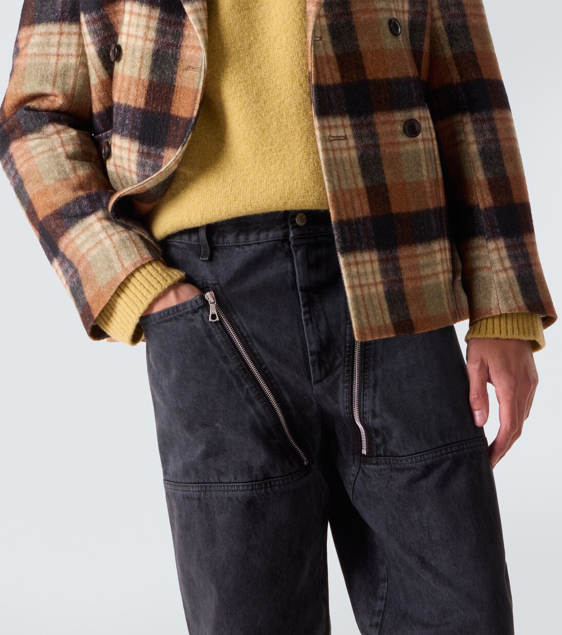 Jeans anchos con cremalleras | Dries Van Noten
