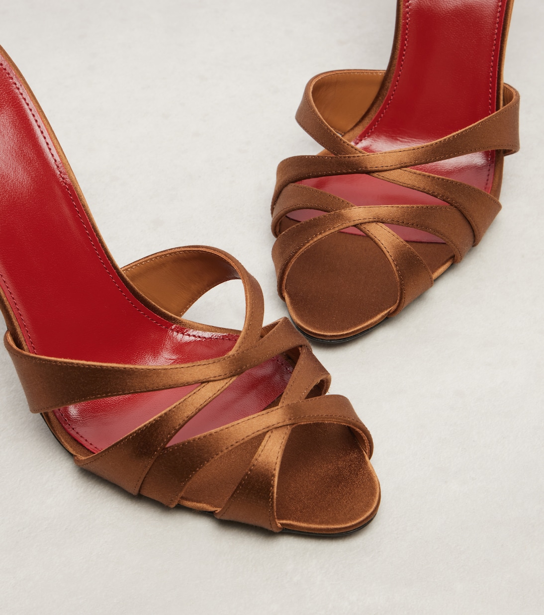Chandelle 95 satin sandals | Saint Laurent