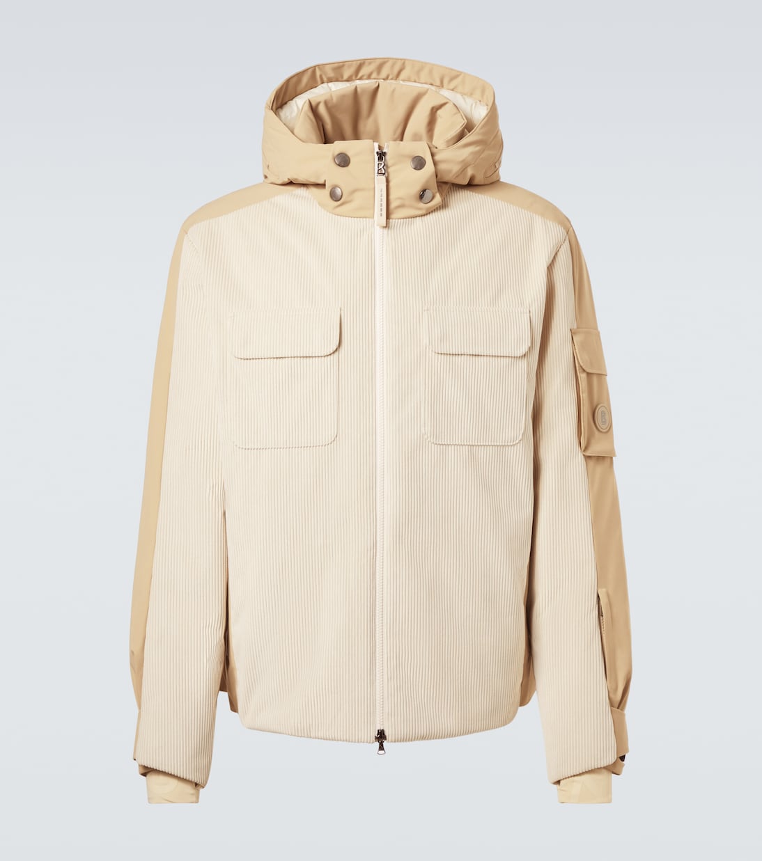 Cobe-D down-paneled ribbed-knit ski jacket | Bogner