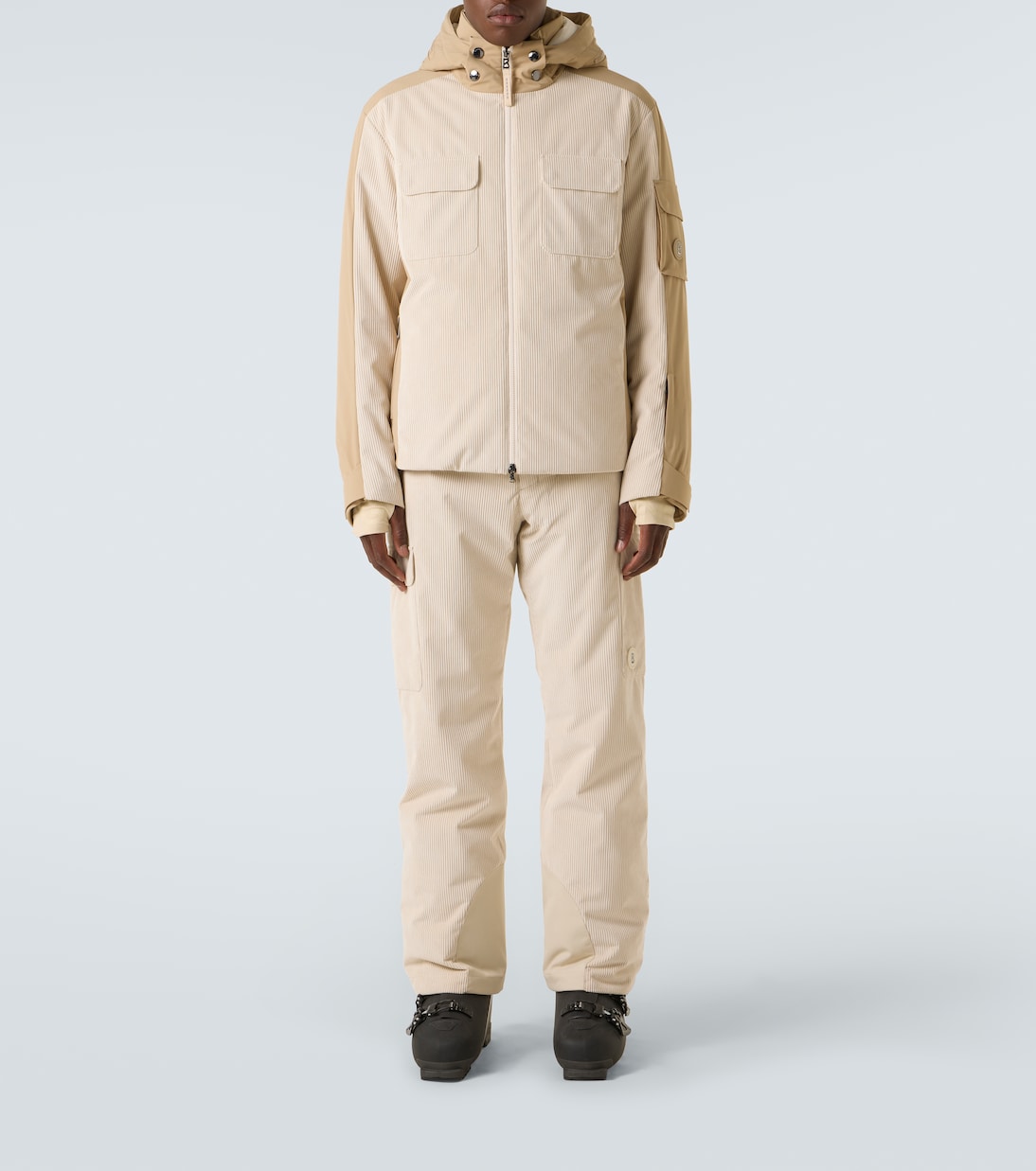Cobe-D down-paneled ribbed-knit ski jacket | Bogner