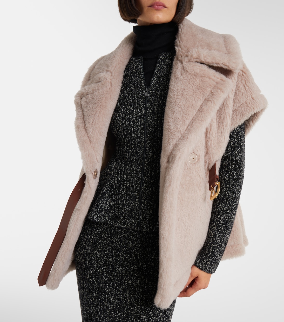 Cape Newbab en alpaga, laine et soie  | Max Mara