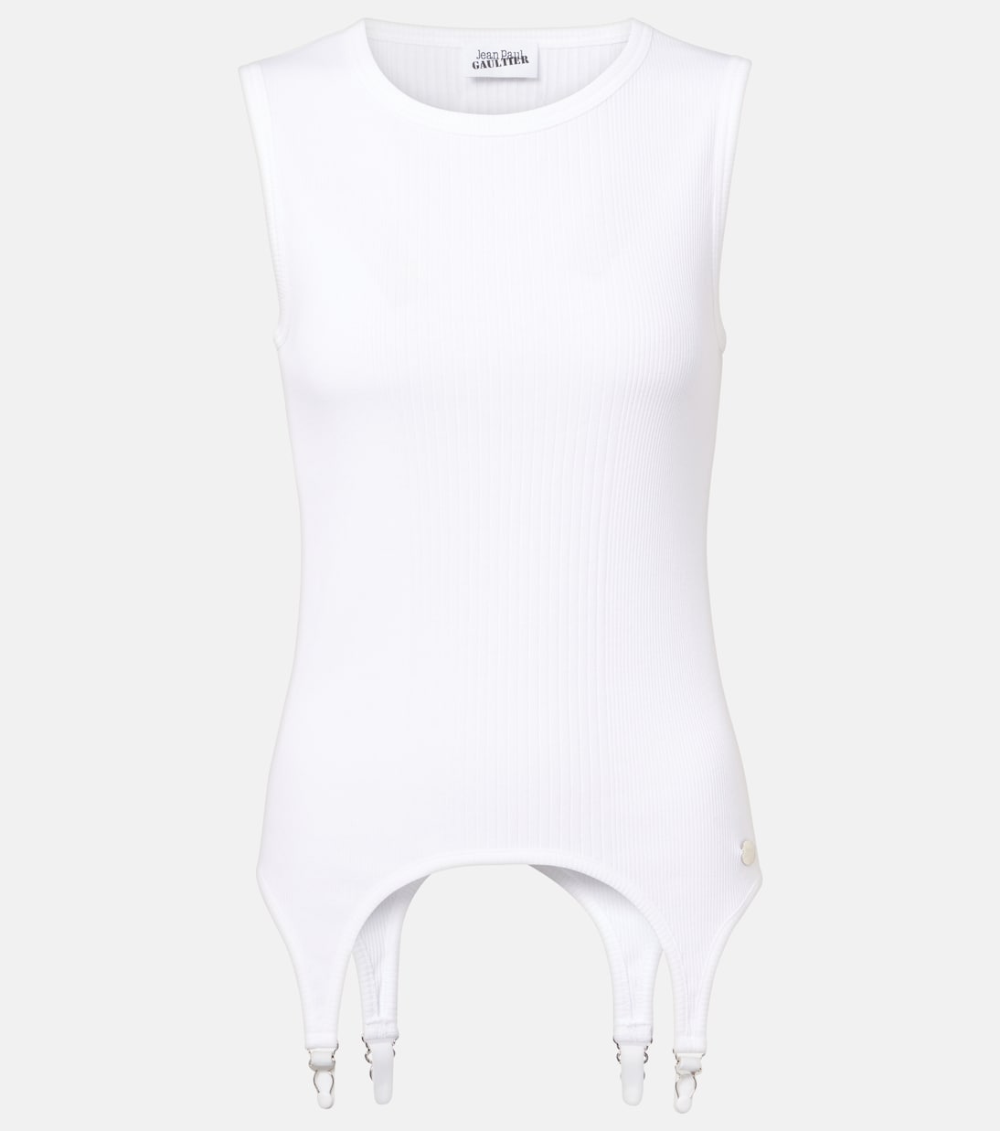 Ribbed-knit cotton jersey tank top | Jean Paul Gaultier