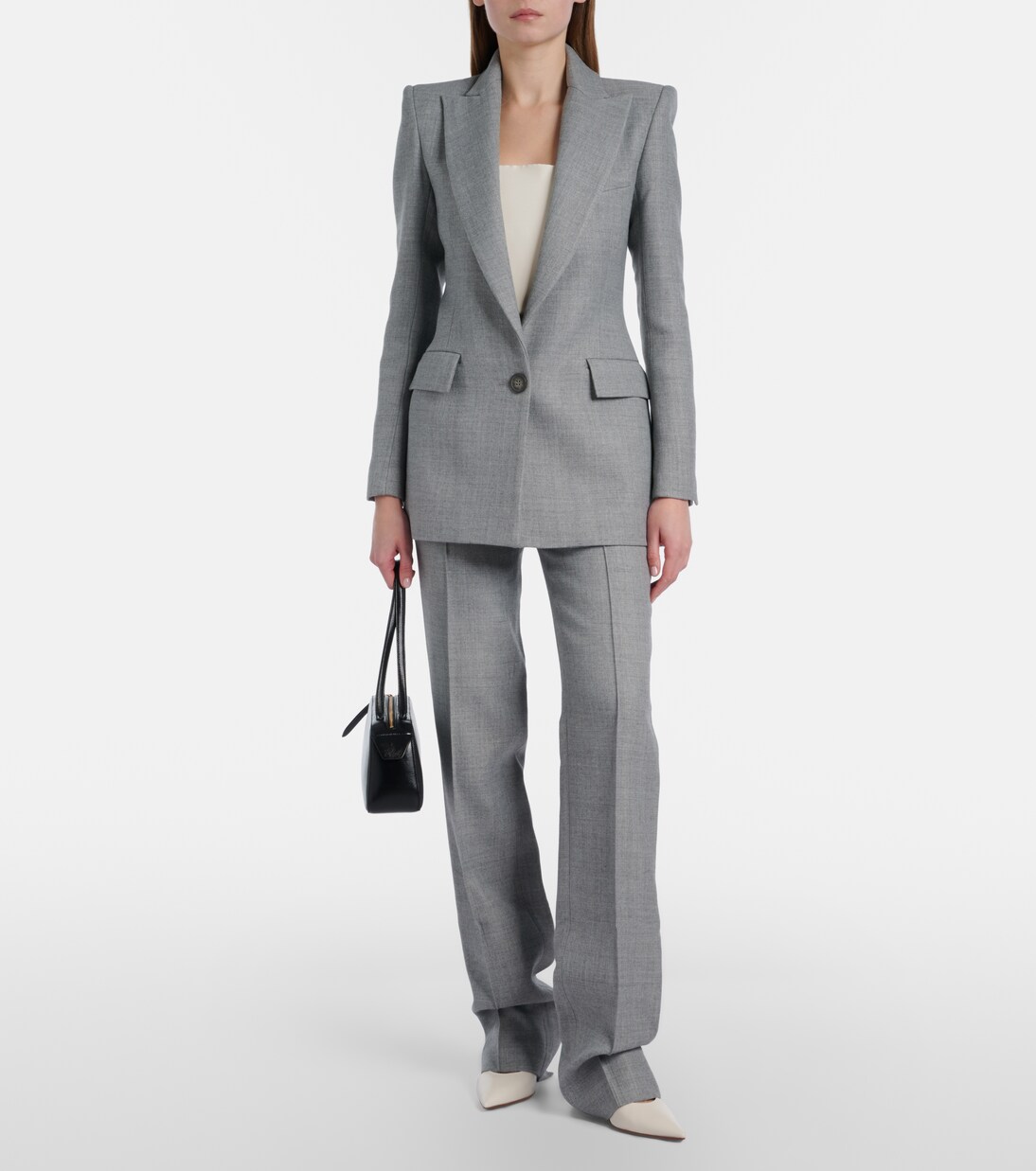 Mid-rise straight pants | Alex Perry