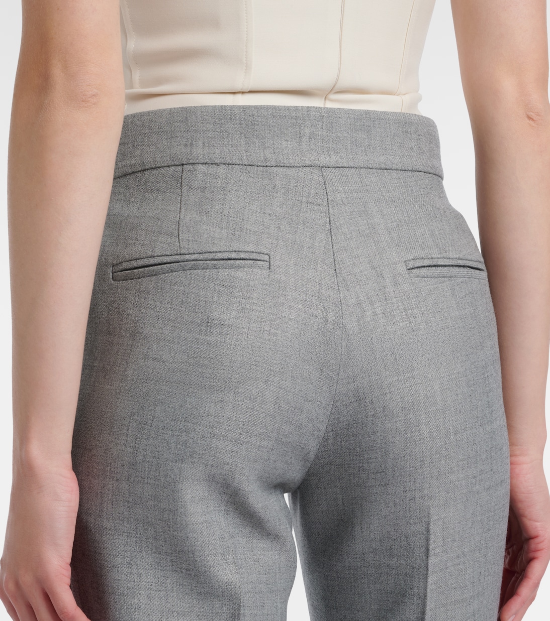 Mid-rise straight pants | Alex Perry