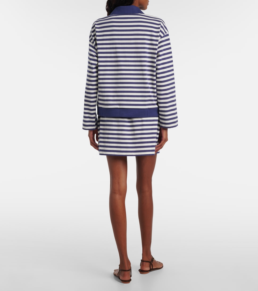 Haisley striped cotton miniskirt | Posse