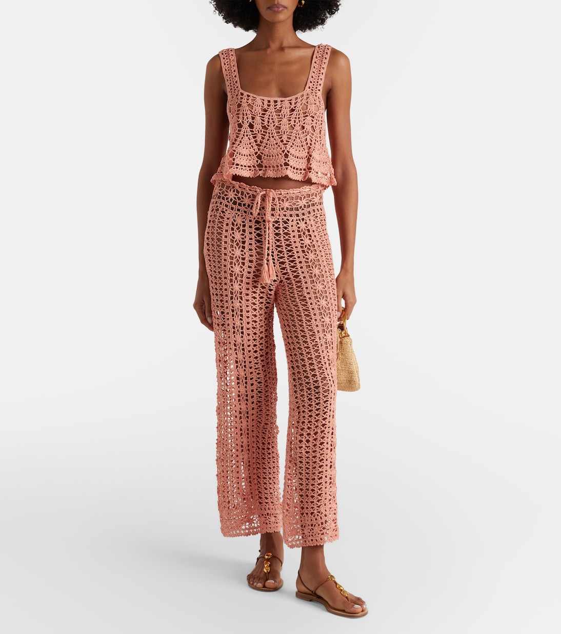 Weite Hose aus Häkelstrick | Anna Kosturova