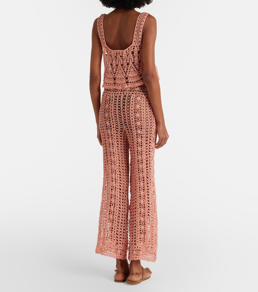 Weite Hose aus Häkelstrick | Anna Kosturova