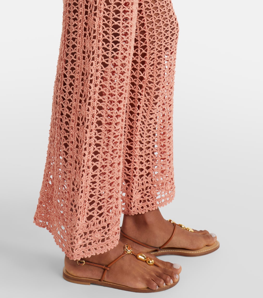 Weite Hose aus Häkelstrick | Anna Kosturova