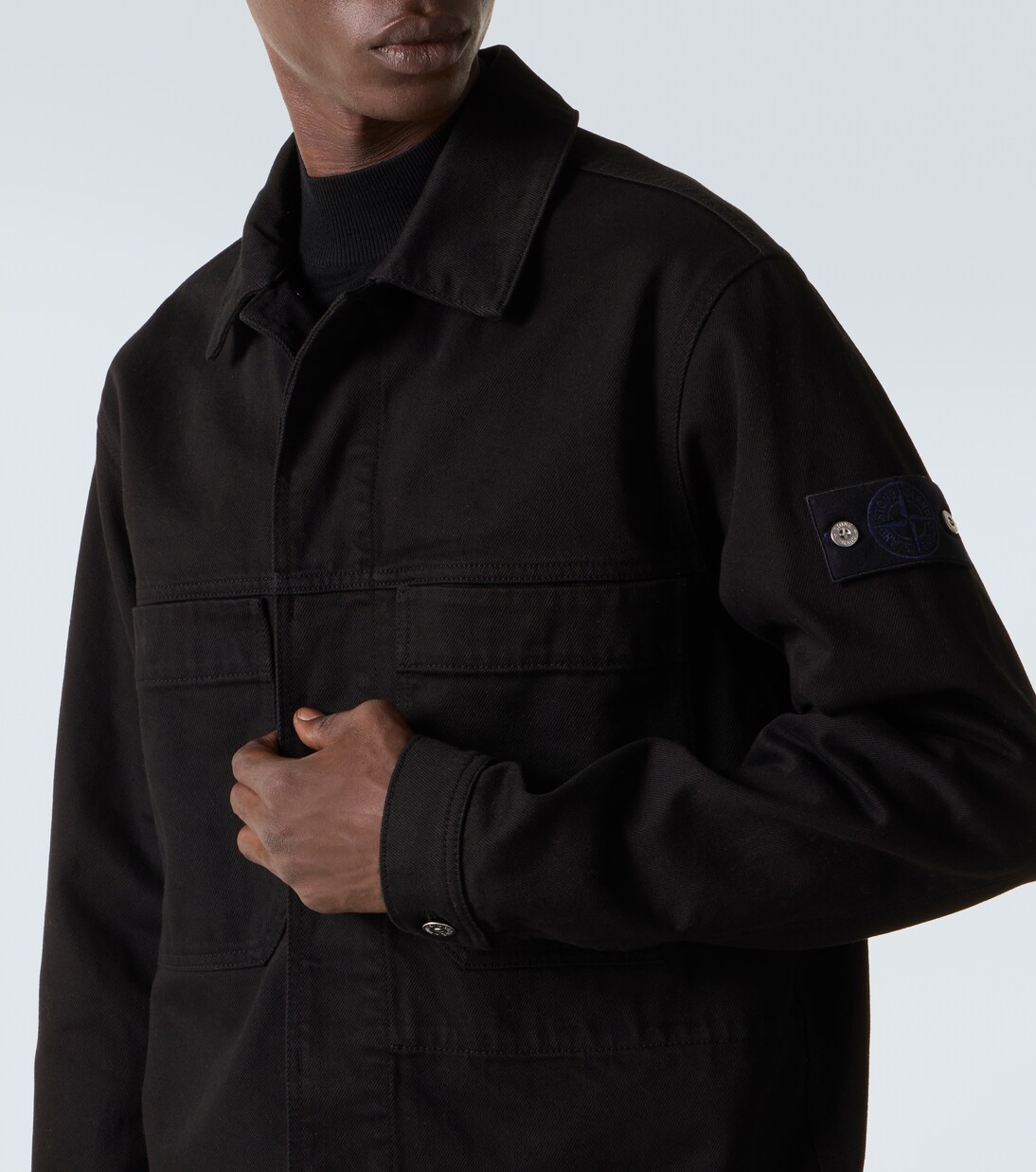 Compass denim overshirt | Stone Island