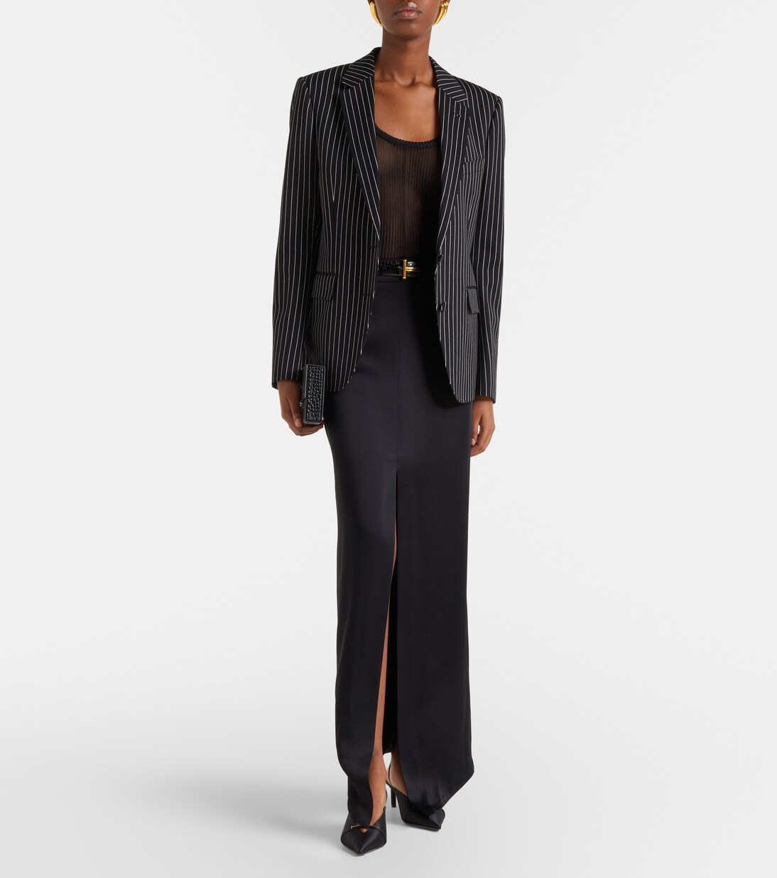 Pinstripe wool and cotton blazer | Tom Ford