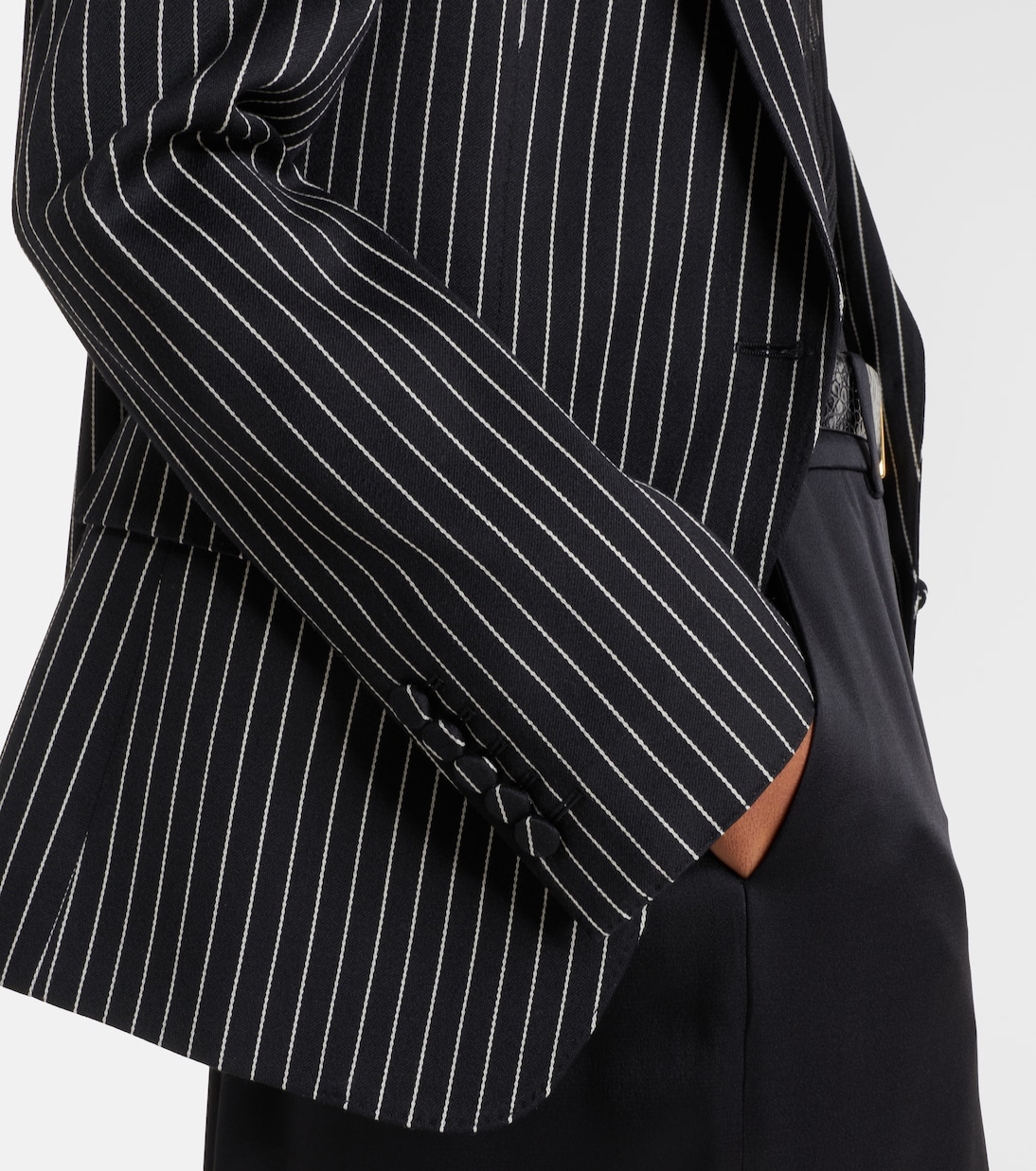 Pinstripe wool and cotton blazer | Tom Ford