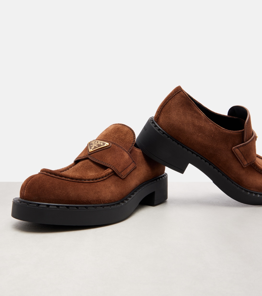 Mocasines Chocolate de ante | Prada