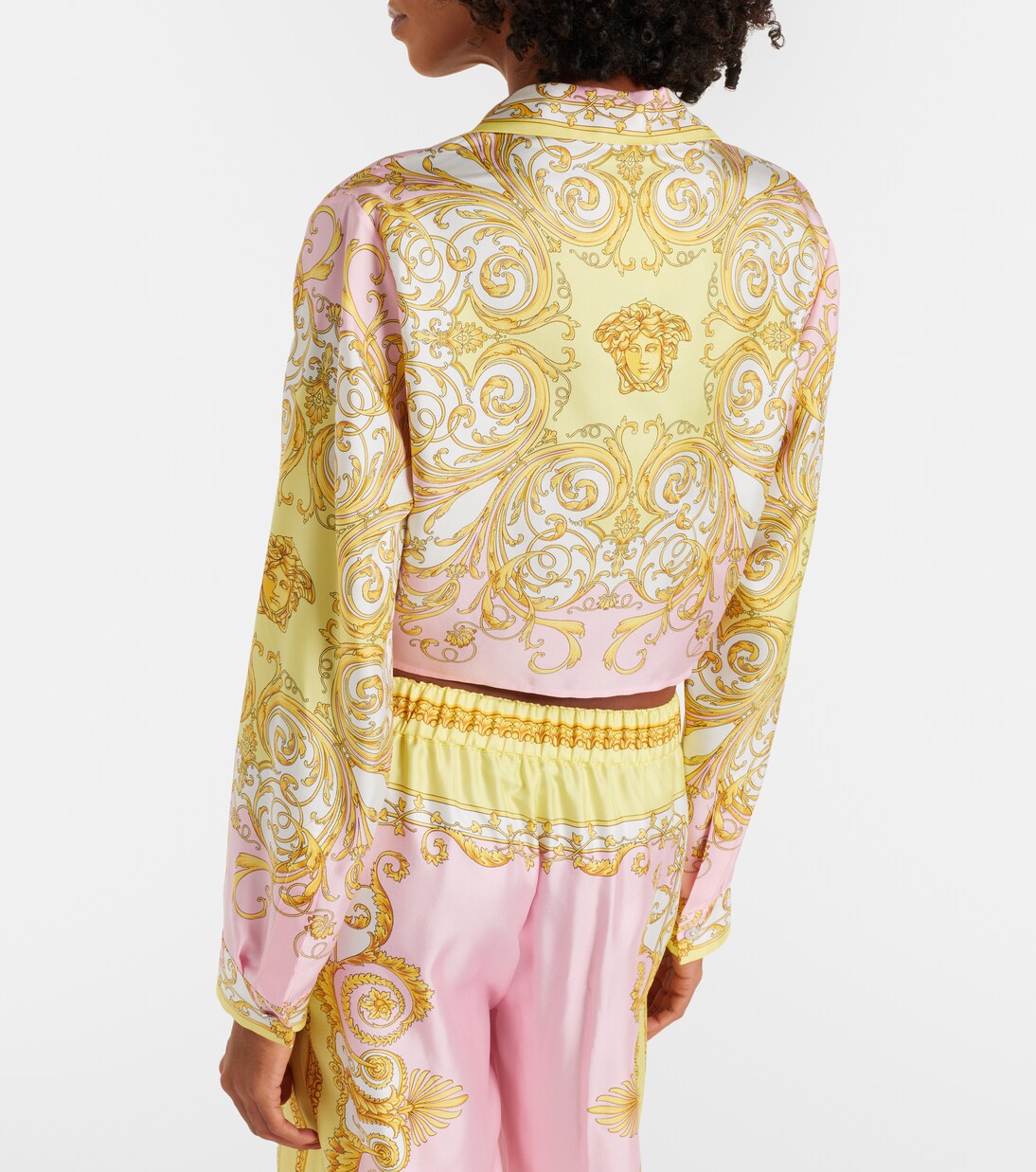 Barocco silk twill shirt | Versace