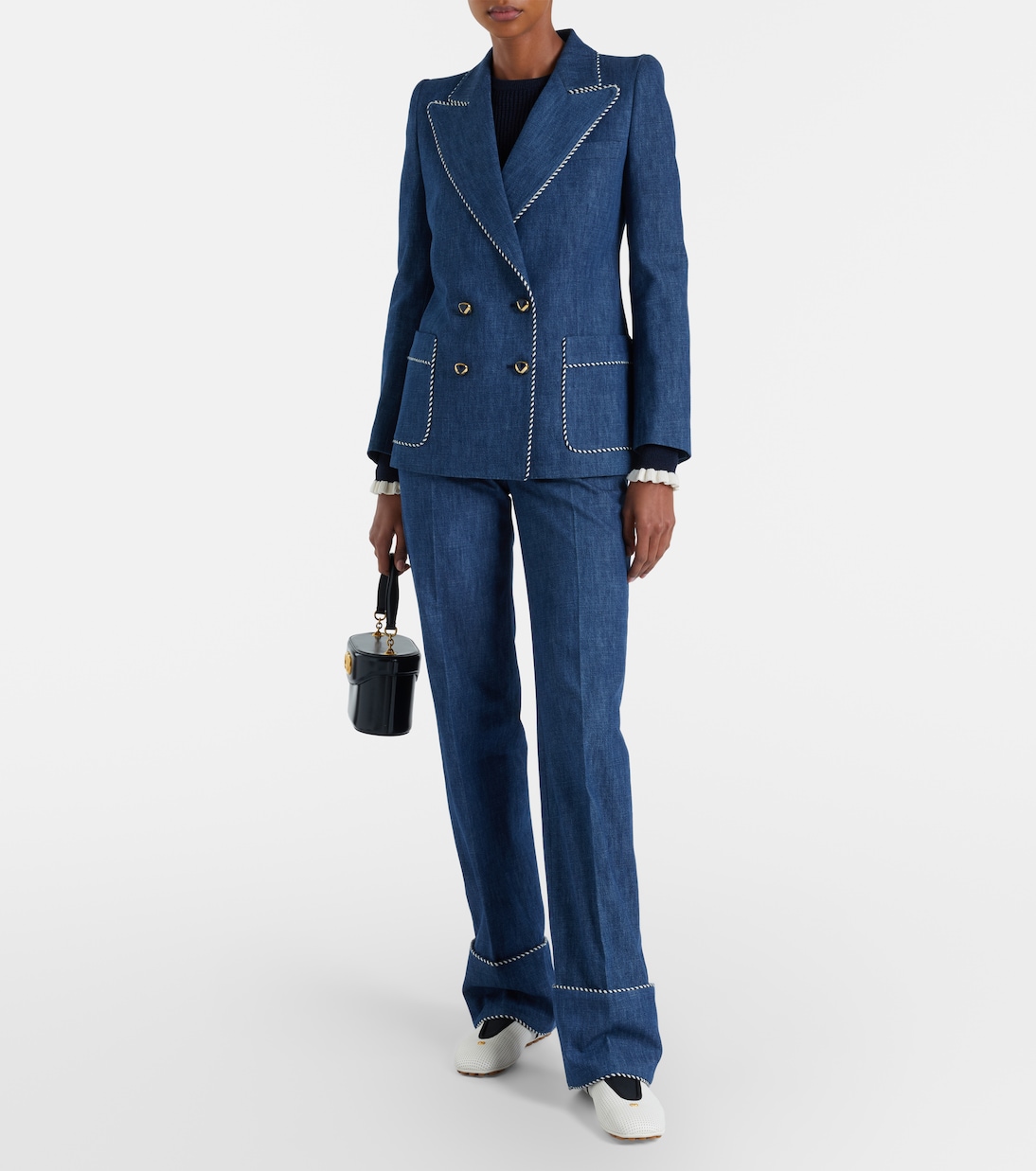 Bailarinas Rythmika de piel perforada | Valentino Garavani