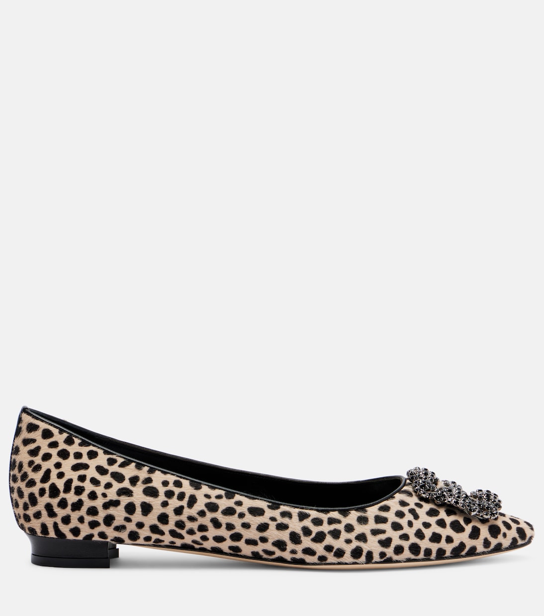 Hangisi calf hair ballet flats | Manolo Blahnik