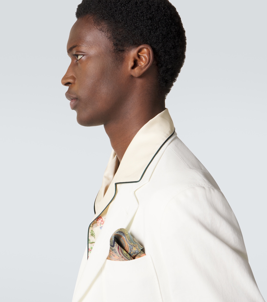 Printed silk pocket square | Etro