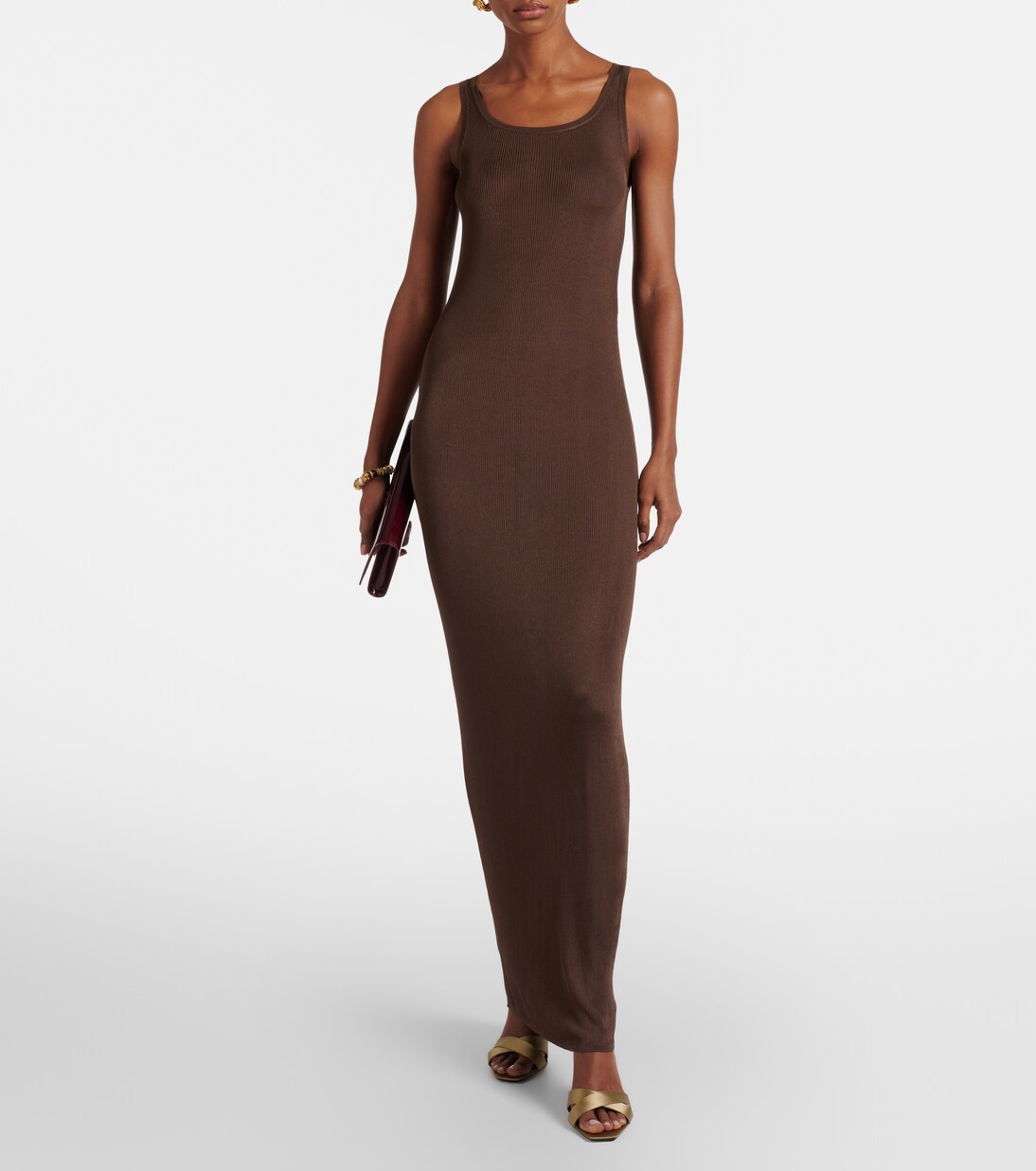 Pantoletten Opyum 85 aus Satin | Saint Laurent