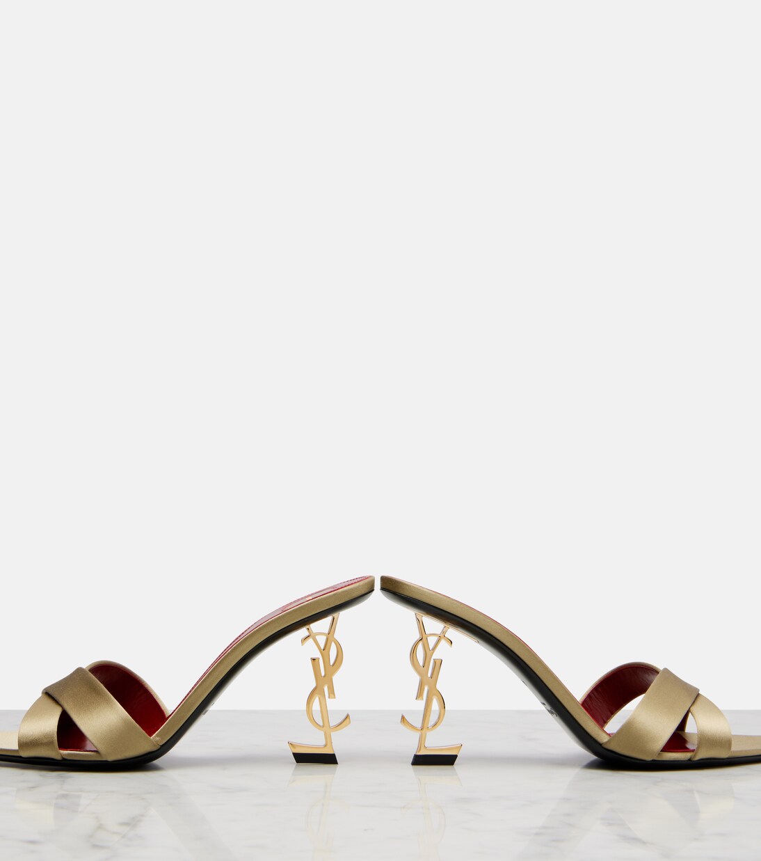 Pantoletten Opyum 85 aus Satin | Saint Laurent