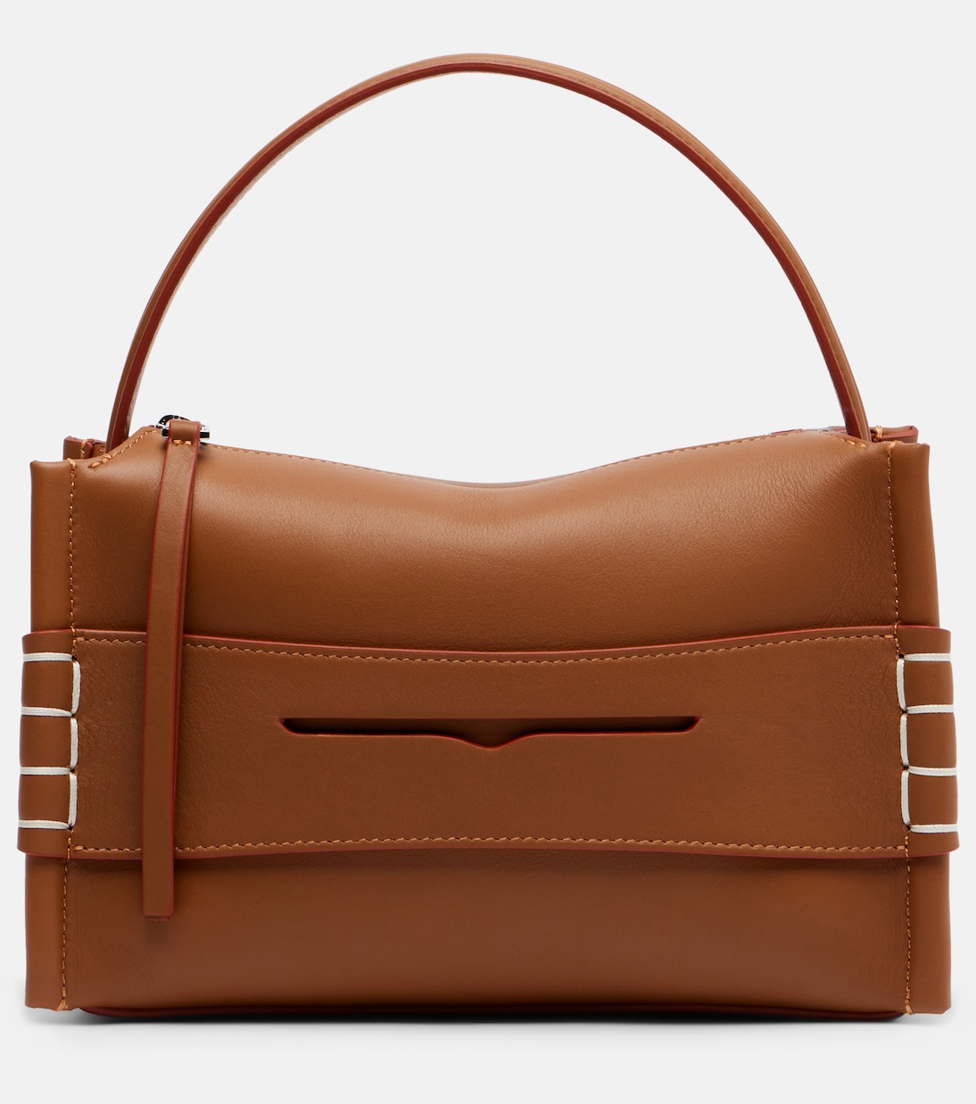 Loafer leather top-handle bag | JW Anderson