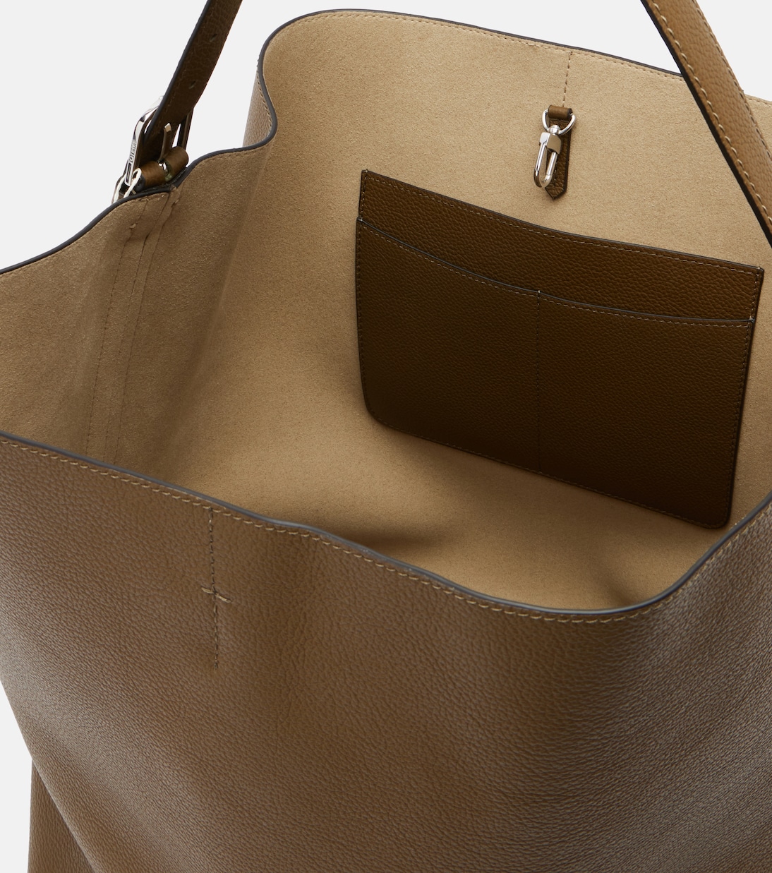 Large leather tote bag | Toteme