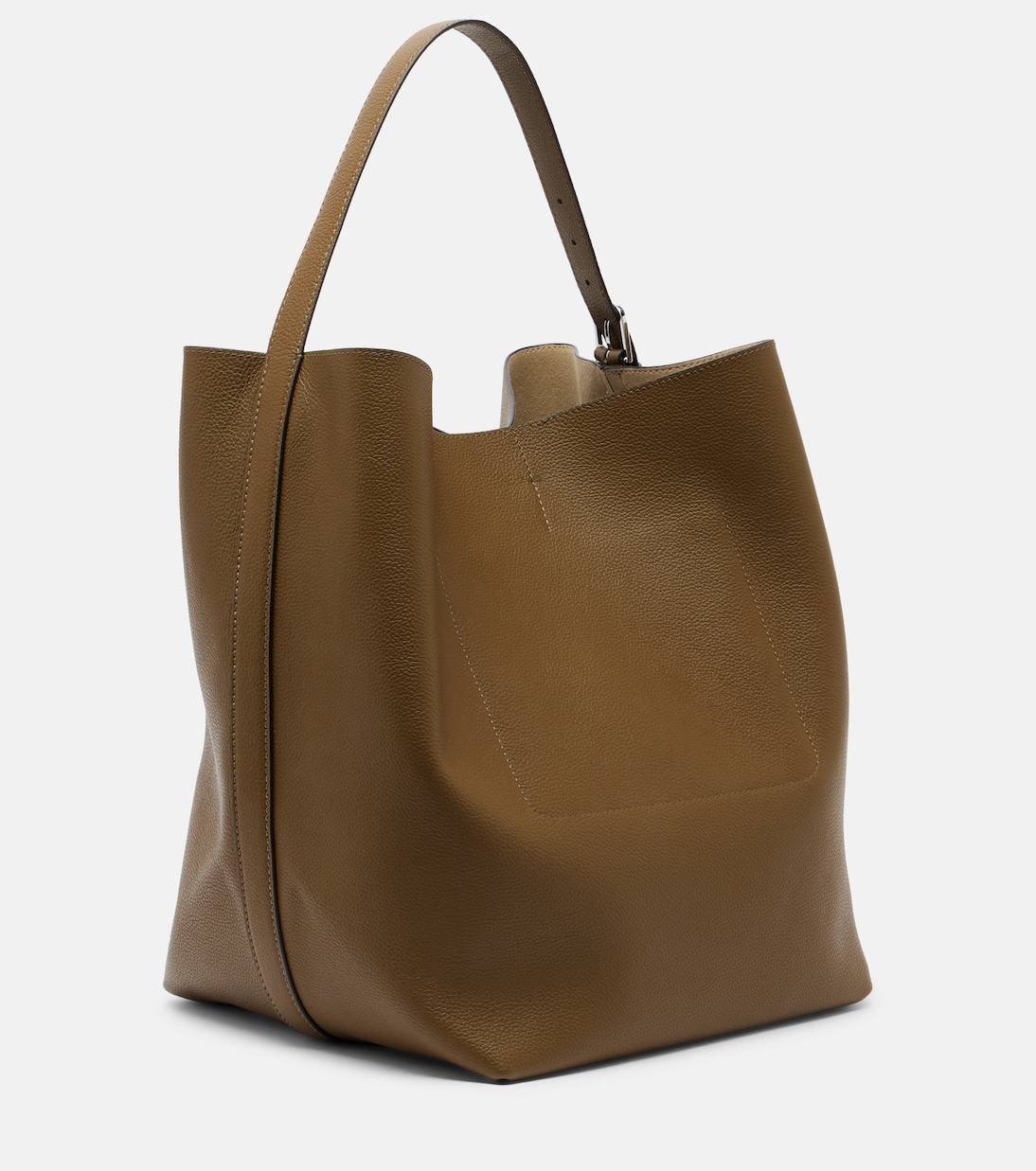 Large leather tote bag | Toteme