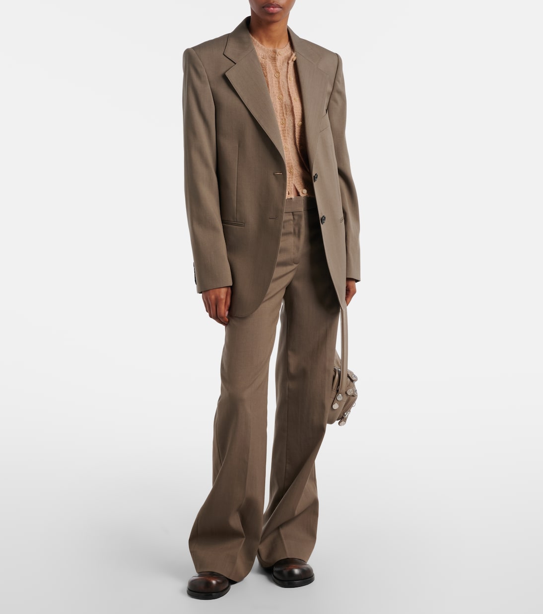 Pekko wool-blend wide-leg pants | Acne Studios