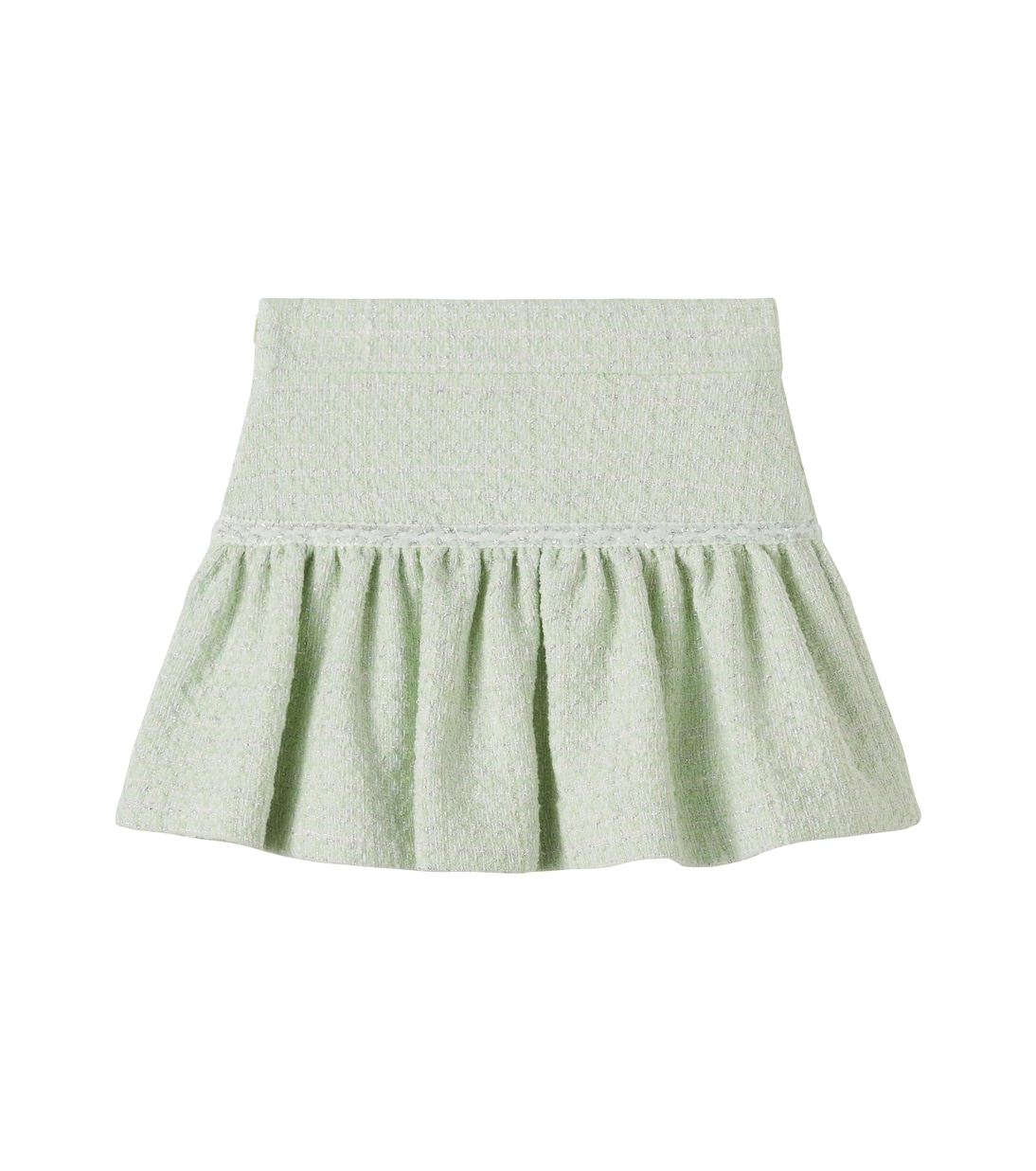 Cotton-blend lamé tweed skirt | Monnalisa